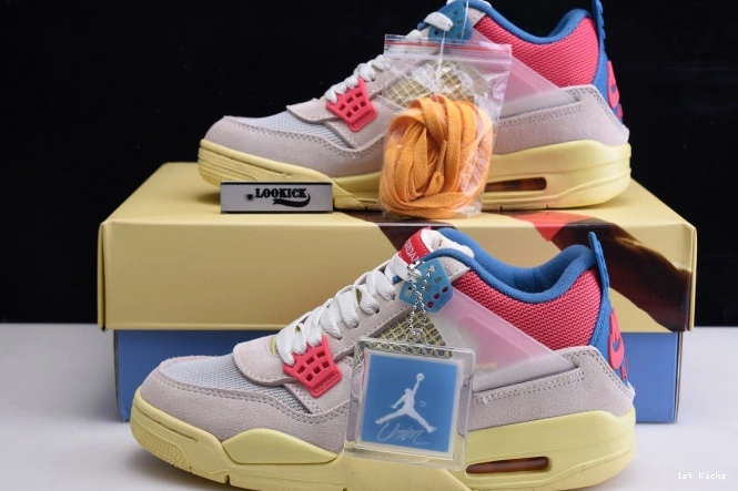 1st Kicks Shoes Retro 4 Ice Union Jordan Air Guava DC9533-800 0724